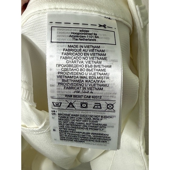 Adidas 5" Primegreen Golf Shorts White Women's 12 Stretch Flat Front Pockets - Picture 5 of 13